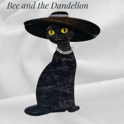Stylish black cat - stylish, in