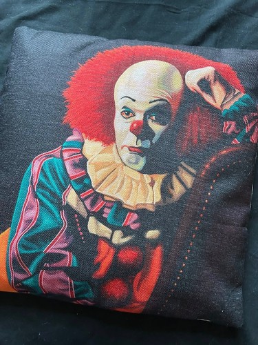 Pennywise tim curry cushion - pennywise,