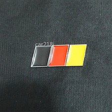 1x Silver Germany Flag Chrome