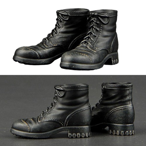 Scale vinyl combat boots - scale,