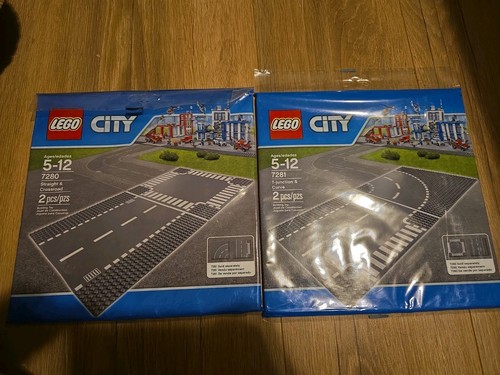 Lego city straight crossroad - city, &