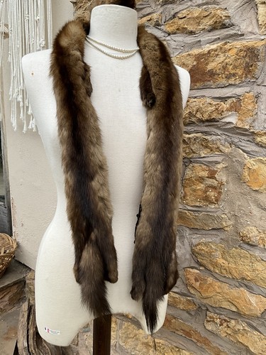 Vintage triple mink stole - mink,
