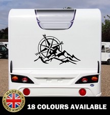 Compass Mountain Vinyl Decals