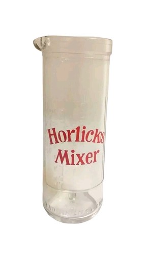 Vintage glass horlicks - vintage,