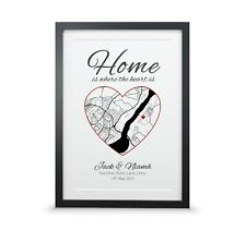 Personalised Home Map Print