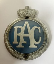 RAC Classic Car Badge - Crown Original Type - Serial No ES331825