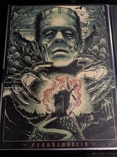 Godmachine Frankenstein Universal Monsters Private Commission Screen Print 18x24