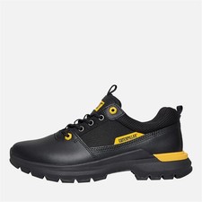 Caterpillar Mens Colorado Lo Shoes in Black/​Cat Yellow Trainers