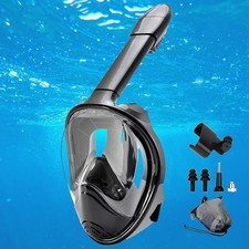 Professional Snorkeling Mask Full Face Snorkel Underwater Scuba Diving Adult Kid