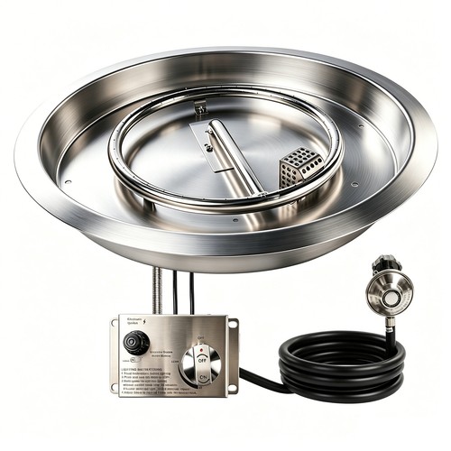 Round stainless steel - 19",