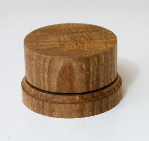 Elm round wooden display - elm,
