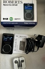 Roberts Sports DAB2 DAB /FM/RDS Pocket Radio. Complete kit in Original Box. PWO