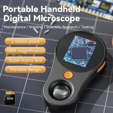 500X Digital Microscope 2.0inch Video Coin Microscop with Magnifying Glass