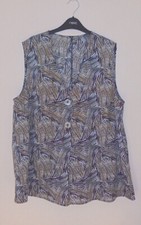 LADIES STYLISH SLEEVELESS TUNIC TOP SIZE 14 - MATALAN