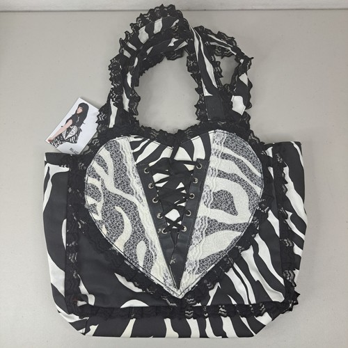 Goth purse dead threads zebra - goth,