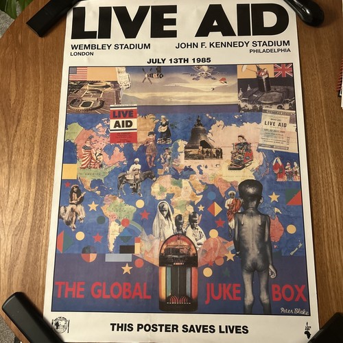 Live aid 1985 concert poster - aid,