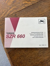 Yamaha SZR 660 Manual
