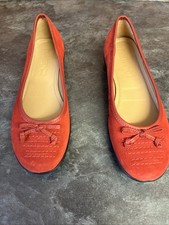 Hotter Women's Red Swede Slip