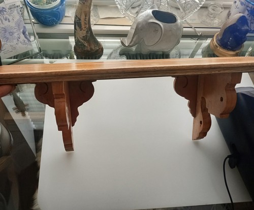 Antique mahogany wall shelf - antique,