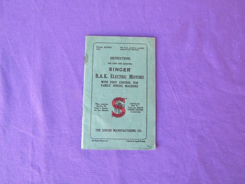 Singer k electric motor - ,