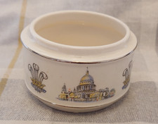 Sadler England Marriage of Prince Charles to Lady Diana Round Trinket Box