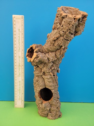 Cork bark tube hide - tube, 34cm