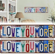 Vintage Love You More Wall