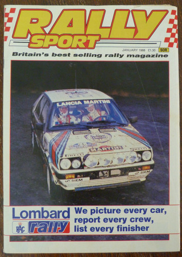 Rally sport magazine 1988 - magazine,