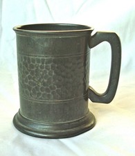 Pewter Tankard with Glass
