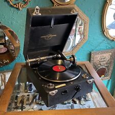 Portable Gramophone Fully Working With New Spring Columbia 1920s 1930s Classic