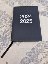 Letts of London Dazzle A5 academic 2024/2025 week to view diary - Black