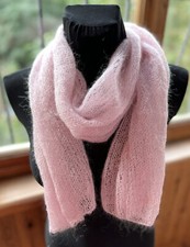 Women Powder Pink Knit Fuzzy
