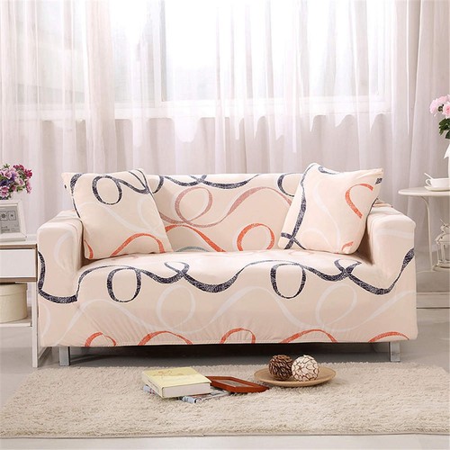 Nice pink stretch sofa cover - sofa,