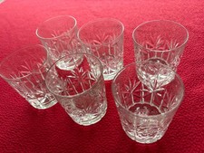 Vintage Set of 6 Cut lead