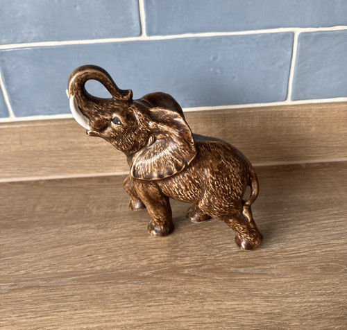 Vintage ceramic elephant - vintage,
