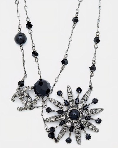 Chanel crystal flower cc - chanel,