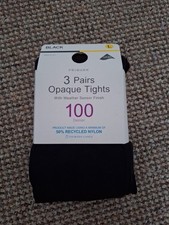 Primark Large Black 100 Denier