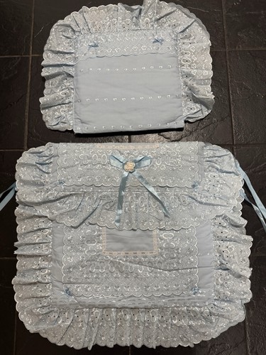 Light blue baby pram set - baby, set,