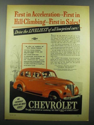 1939 chevrolet cars first - -,