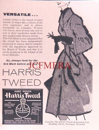 Hand woven harris - tweed, cloth
