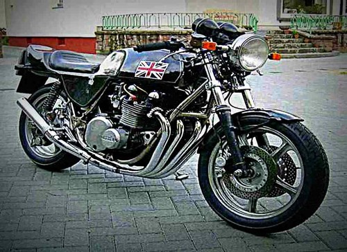 Metal sign rickman kawasaki - metal,