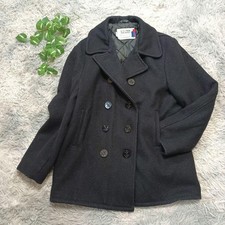 Schott Pea Coat Wool Nylon Jacket Black Men’s size 40 Made in USA Pre-Owned