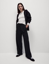 Marks & Spencer Womens Black Wide leg Trousers - M&S