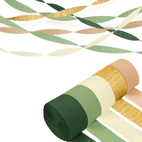 Rolls green brown - green, crepe
