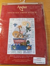 Birth Sampler. Counted cross