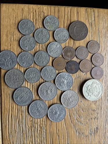 Old english coins - coins, with