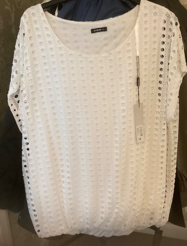 Roman white bubble - white, hem