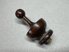 Antique Wood Finial Top Old