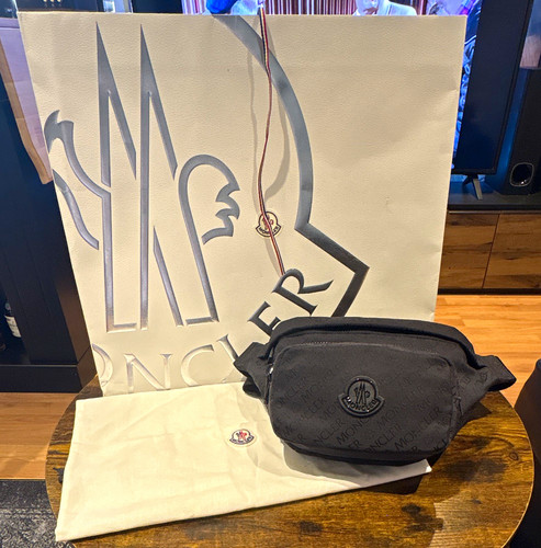 Moncler black logo cross - moncler,