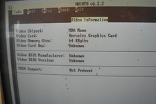 Monochrome 8 bit XT ISA DB9